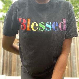 Black Blessed forever 21 T-shirt